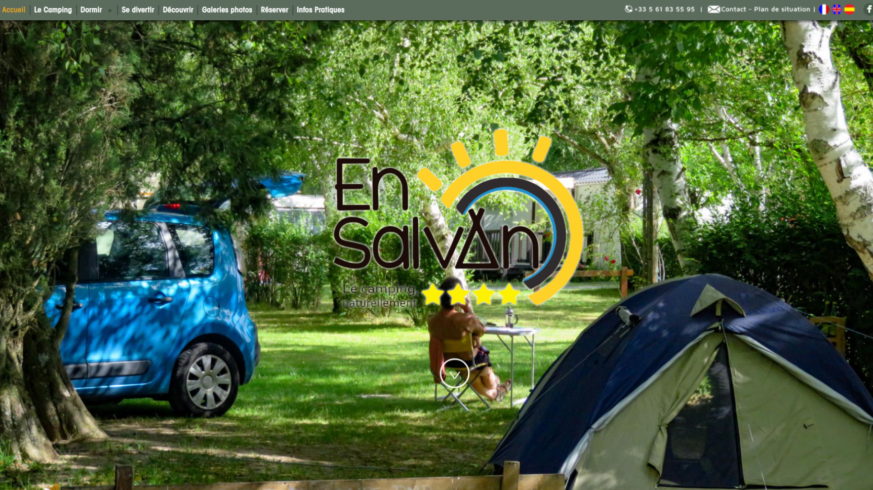 site web pour camping
