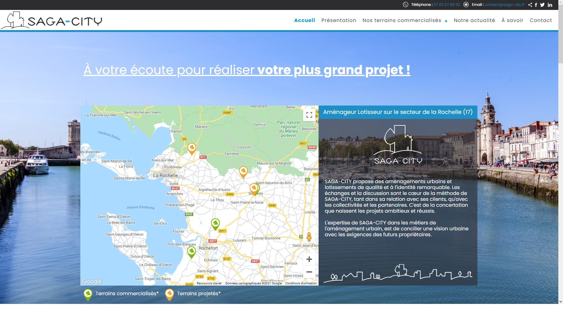 site web, web agence revel, immobilier